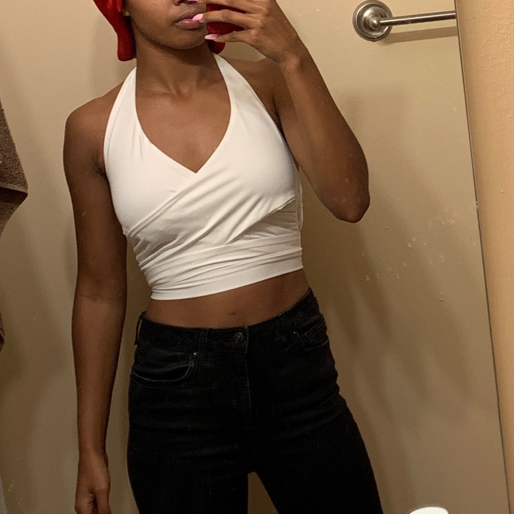 Cute White Halter Top